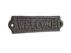Cast Iron Welcome Sign 6