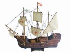 Wooden Santa Maria Tall Model Ship 14