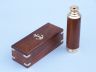 Deluxe Class Solid Brass - Wood Captains Spyglass Telescope 15 w- Rosewood Box - 2