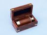 Deluxe Class Solid Brass - Wood Scouts Spyglass Telescope 7 w- Rosewood Box - 1