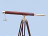 Floor Standing Brass - Wood Harbor Master Telescope 60  - 14
