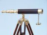 Floor Standing Brass-Leather Harbor Master Telescope 30 - Leather - 1