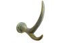 Antique Seaworn Bronze Cast Iron Antler Hook 5 - 3