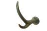 Antique Seaworn Bronze Cast Iron Antler Hook 5 - 1