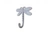 Whitewashed Cast Iron Dragonfly Decorative Metal Wall Hook 5 - 2