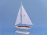 Wooden Light Blue Pacific Sailer Model Sailboat Decoration 17  - 3