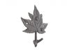 Cast Iron Maple Tree Leaf Decorative Metal Tree Branch Hook 6.5 - 1