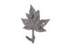 Cast Iron Maple Tree Leaf Decorative Metal Tree Branch Hook 6.5 - 2