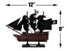 Wooden Captain Kidds Adventure Galley Black Sails Model Pirate Ship 12 - 8