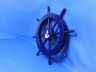 Dark Blue Decorative Ship Wheel with Anchor 18 - 5
