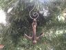 Antique Gold Cast Iron Anchor Christmas Ornament 5  - 2