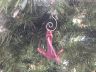Red Whitewashed Cast Iron Anchor Christmas Ornament 4 - 2