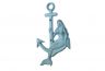 Rustic Light Blue Cast Iron Mermaid Anchor 9 - 2