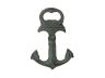 Antique Seaworn Bronze Deluxe Cast Iron Anchor Bottle Opener 6 - 1