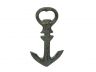 Antique Seaworn Bronze Cast Iron Anchor Bottle Opener 5 - 1