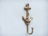 Antique Brass Anchor And Rope With Hook 7 - 1
