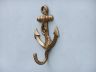Antique Brass Anchor With Rope Hook 5 - 2