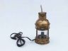 Antique Brass Anchor Electric Lantern 12 - 1