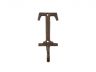 Rustic Copper Cast Iron Letter T Alphabet Wall Hook 6 - 1