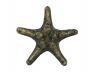 Antique Gold Cast Iron Decorative Starfish 4.5 - 3