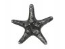 Antique Silver Cast Iron Decorative Starfish 4.5 - 3
