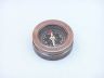Antique Copper Paperweight Compass with Rosewood Box 3 - 5