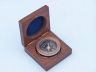 Antique Copper Paperweight Compass with Rosewood Box 3 - 2