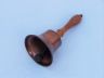 Antique Copper Hand Bell with Wood Handle 8 - 1