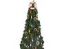 White Lifering with Red Bands Christmas Tree Topper Decoration  - 1