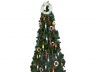 White Lifering with Light Blue Bands Christmas Tree Topper Decoration  - 1