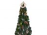Classic White Lifering with Pink Bands Christmas Tree Topper Decoration  - 1