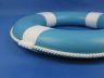 Light Blue Painted Decorative Lifering with White Bands 15 - 9