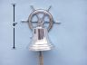 Chrome Hanging Ship Wheel Bell 8 - 1