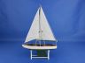 Wooden Decorative Sailboat Model 12 - Green Model Boat - 8