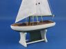 Wooden Decorative Sailboat Model 12 - Green Model Boat - 6