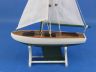 Wooden Decorative Sailboat Model 12 - Green Model Boat - 4