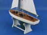 Wooden Decorative Sailboat Model 12 - Green Model Boat - 3