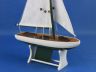 Wooden Decorative Sailboat Model 12 - Green Model Boat - 1