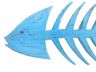 Wooden Rustic Light Blue Fishbone Wall Mounted Decoration 25 - 1