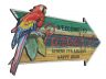 Wooden Arrow Welcome To Paradise Parrot Beach Sign 18 - 1