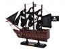 Wooden Black Pearl with Black Sails Model Pirate Ship 12 - 7