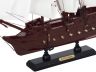 Wooden Black Pearl with White Sails Model Pirate Ship 12 - 4
