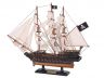 Wooden Ben Franklins Black Prince White Sails Limited Model Pirate Ship 15 - 13