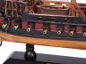Wooden Ben Franklins Black Prince White Sails Limited Model Pirate Ship 15 - 17