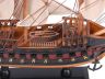Wooden Blackbeards Queen Annes Revenge White Sails Limited Model Pirate Ship 15 - 19