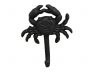Rustic Black Cast Iron Wall Mounted Crab Hook 5 - 1
