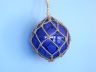 Glass and Rope Blue Fishing Float 8 - 1