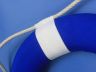 Vibrant Blue Decorative Lifering with White Bands 15 - 6