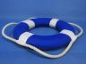 Vibrant Blue Decorative Lifering with White Bands 10 - 6