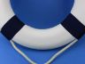 Classic White Decorative Lifering with Blue Bands 20 - 5